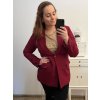Sako dlouhý rukáv dámský nadrozměr (L/XL/2XL ONE SIZE) ITALSKÁ MÓDA IM422MARIA/DU