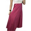 Sukně středně dlouhá saténová dámská (S/M ONE SIZE) ITALSKÁ MÓDA IMM23UN6886/DU (Velikost S/M/L, Barva Černá)