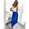 Sukně středně dlouhá saténová dámská (S/M ONE SIZE) ITALSKÁ MÓDA IMM23UN6886/DU (Velikost S/M/L, Barva Černá)