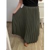 Sukně dlouhá skládaná dámská (L/XL ONE SIZE) ITALSKÁ MÓDA IM422002/DU (Velikost L/XL, Barva Černá)