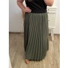 Sukně dlouhá skládaná dámská (L/XL ONE SIZE) ITALSKÁ MÓDA IM422002/DU (Velikost L/XL, Barva Černá)