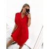Šaty košilové oversize krátký rukáv dámské (M/L/XL ONE SIZE) ITALSKÁ MÓDA IM423007/DU