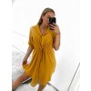 Šaty košilové oversize krátký rukáv dámské (M/L/XL ONE SIZE) ITALSKÁ MÓDA IM423007/DU