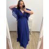 šaty plesové dlouhé společenské krátký rukáv dámské nadrozměr (2XL/3XL ONE SIZE) ITALSKÁ MÓDA IMM2361107pl/DUR