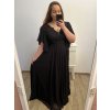 šaty plesové dlouhé společenské krátký rukáv dámské nadrozměr (2XL/3XL ONE SIZE) ITALSKÁ MÓDA IMM2361107pl/DUR