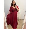 šaty plesové dlouhé společenské krátký rukáv dámské nadrozměr (2XL/3XL ONE SIZE) ITALSKÁ MÓDA IMM2361107pl/DUR