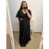 šaty plesové dlouhé společenské krátký rukáv dámské nadrozměr (2XL/3XL ONE SIZE) ITALSKÁ MÓDA IMM2361107pl/DUR