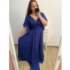 šaty plesové dlouhé společenské krátký rukáv dámské nadrozměr (2XL/3XL ONE SIZE) ITALSKÁ MÓDA IMM2361107pl/DUR