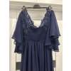 šaty plesové dlouhé společenské krátký rukáv dámské nadrozměr (2XL/3XL ONE SIZE) ITALSKÁ MÓDA IMM2361107pl/DUR