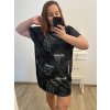 Šaty oversize krátký rukáv dámské nadrozměr (3XL/4XL/5XL ONE SIZE) ITALSKÁ MÓDA IMD23STELLA/DU