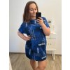 Šaty oversize krátký rukáv dámské nadrozměr (3XL/4XL/5XL ONE SIZE) ITALSKÁ MÓDA IMD23STELLA/DU