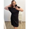 Šaty oversize bavlněné krátký rukáv dámské nadrozměr (2XL/3XL ONE SIZE) ITALSKÁ MÓDA IMD23115/DU