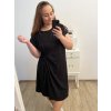 Šaty oversize bavlněné krátký rukáv dámské nadrozměr (2XL/3XL ONE SIZE) ITALSKÁ MÓDA IMD23115/DU