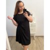 Šaty oversize bavlněné krátký rukáv dámské nadrozměr (2XL/3XL ONE SIZE) ITALSKÁ MÓDA IMD23115/DU
