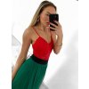 Body tílko elegantní krajkové dámské (S/M ONE SIZE) ITALSKÁ MÓDA IMM22291/DU (Velikost S/M/L, Barva béžová)
