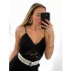 Body tílko elegantní krajkové dámské (S/M ONE SIZE) ITALSKÁ MÓDA IMM22291/DU (Velikost S/M/L, Barva béžová)
