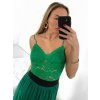 Body tílko elegantní krajkové dámské (S/M ONE SIZE) ITALSKÁ MÓDA IMM22291/DU (Velikost S/M/L, Barva béžová)