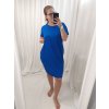 Šaty klasik bavlněné krátký rukáv dámské (XL/2XL ONE SIZE) ITALSKÁ MÓDA IM322104XL/DR