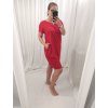 Šaty klasik bavlněné krátký rukáv dámské (XL/2XL ONE SIZE) ITALSKÁ MÓDA IM322104XL/DR