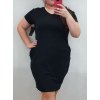 Šaty klasik bavlněné krátký rukáv dámské (XL/2XL ONE SIZE) ITALSKÁ MÓDA IM322104XL/DR