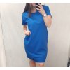 Šaty klasik bavlněné krátký rukáv dámské (XL/2XL ONE SIZE) ITALSKÁ MÓDA IM322104XL/DR