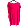 Šaty klasik bavlněné krátký rukáv dámské (XL/2XL ONE SIZE) ITALSKÁ MÓDA IM322104XL/DR