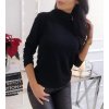 Tričko rolák dlouhý rukáv dámské (uni S/M) ITALSKá MóDA IM319907 (Barva bílá)