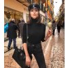 Tričko rolák dlouhý rukáv dámské (uni S/M) ITALSKá MóDA IM319907 (Barva bílá)