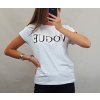 Tričko oversize krátky rukáv dámske Vogue (uni s/m/l) ITALSKÁ MÓDA IMD20509/DU (Velikost S/M/L, Barva bílá)