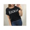 Tričko oversize krátky rukáv dámske Vogue (uni s/m/l) ITALSKÁ MÓDA IMD20509/DU (Velikost S/M/L, Barva bílá)