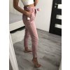 Kalhoty dlouhé elegantní dámské (M/L ONE SIZE) ITALSKÁ MÓDA IMD22128/DR (Velikost M/L, Barva béžová)