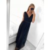 Šaty dlouhé společenské na ramínka dámské (S/M ONE SIZE) ITALSKÁ MÓDA IMPSH223677/DR