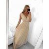 Šaty dlouhé společenské na ramínka dámské (S/M ONE SIZE) ITALSKÁ MÓDA IMPSH223677/DR