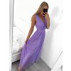 Šaty dlouhé společenské na ramínka dámské (S/M ONE SIZE) ITALSKÁ MÓDA IMPSH223677/DR