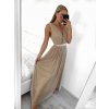 Šaty dlouhé společenské na ramínka dámské (S/M ONE SIZE) ITALSKÁ MÓDA IMPSH223677/DR