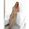 Šaty dlouhé společenské na ramínka dámské (S/M ONE SIZE) ITALSKÁ MÓDA IMPSH223677/DR