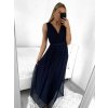 Šaty dlouhé společenské na ramínka dámské (S/M ONE SIZE) ITALSKÁ MÓDA IMPSH223677/DR