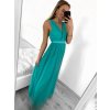 Šaty dlouhé společenské na ramínka dámské (S/M ONE SIZE) ITALSKÁ MÓDA IMPSH223677/DR