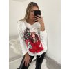 Tunika Vánoční sametová teplá dlouhý rukáv dámská nadrozměr (XL/2XL ONE SIZE) ITALSKá MóDA IM4221384/DR (Velikost XL/2XL, Barva _barva viz foto)