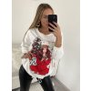Tunika Vánoční sametová teplá dlouhý rukáv dámská nadrozměr (XL/2XL ONE SIZE) ITALSKá MóDA IM4221384/DR