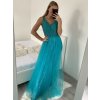 Šaty dlouhé společenské elegantní letní na ramínka dámské (M/L, L/XL) ITALSKÁ MÓDA IMPSH22260019/DU (Velikost M/L, Barva červená)