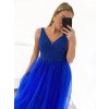 Šaty dlouhé společenské elegantní letní na ramínka dámské (M/L, L/XL) ITALSKÁ MÓDA IMPSH22260019/DU (Velikost M/L, Barva červená)