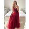Šaty dlouhé společenské elegantní letní na ramínka dámské (M/L, L/XL) ITALSKÁ MÓDA IMPSH22260019/DU (Velikost M/L, Barva červená)