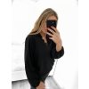 Košile/tunika košilová dlouhý rukáv dámská (S/M ONE SIZE) ITALSKÁ MÓDA IMWB23006/DU (Velikost S/M/L, Barva bílá)