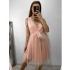 Šaty společenské tylové na ramínka dámské (S/M/L ONE SIZE) ITALSKá MóDA IM9239005/DU