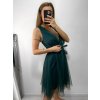 Šaty společenské tylové na ramínka dámské (S/M/L ONE SIZE) ITALSKá MóDA IM9239005/DU