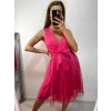 Šaty společenské tylové na ramínka dámské (S/M/L ONE SIZE) ITALSKá MóDA IM9239005/DU