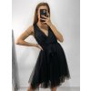 Šaty společenské tylové na ramínka dámské (S/M/L ONE SIZE) ITALSKá MóDA IM9239005/DU
