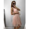 Šaty společenské tylové na ramínka dámské (S/M/L ONE SIZE) ITALSKá MóDA IM9239005/DU