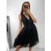 Šaty společenské tylové na ramínka dámské (S/M/L ONE SIZE) ITALSKá MóDA IM9239005/DU
